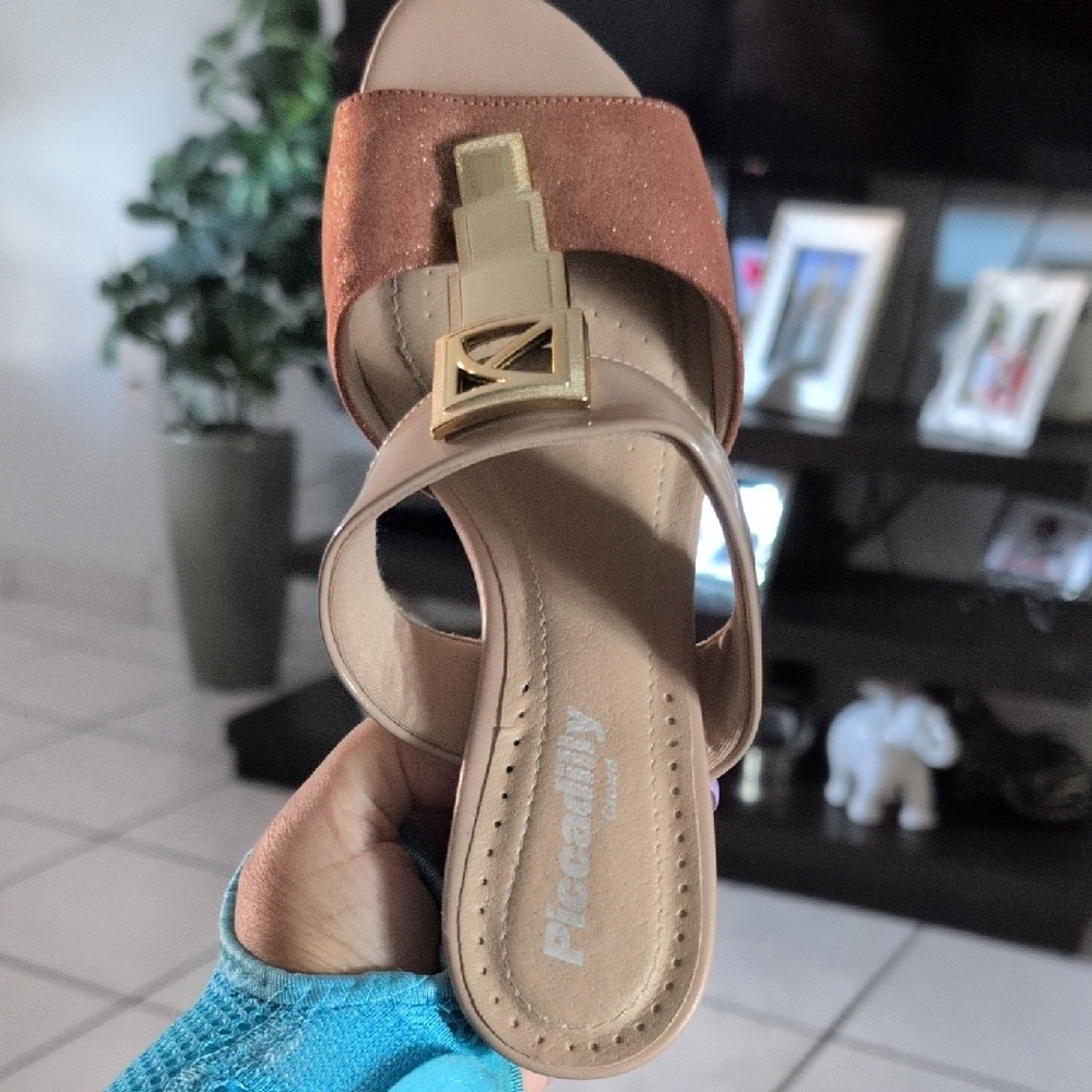 Picadilly Fashion Tan and Brown Sandals with Minimalist Design